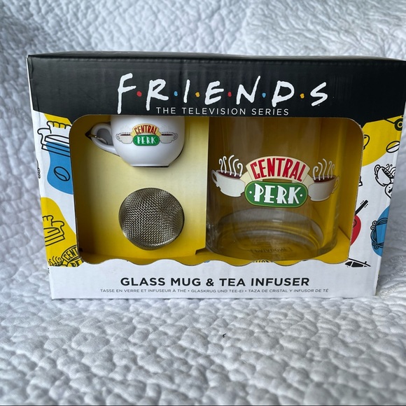 Friends Glass Mug and Tea Infuser - Picture 1 of 5